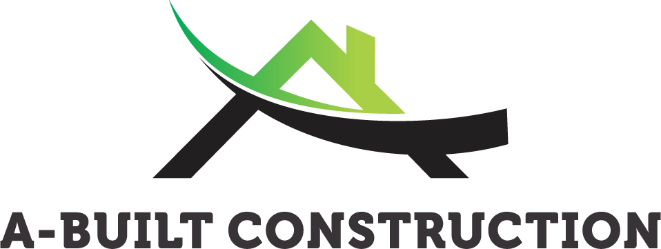 A-Built Construction Logo Dark on Transparent Background