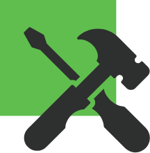 A-Built Construction Values Icon Hammer and Screwdriver